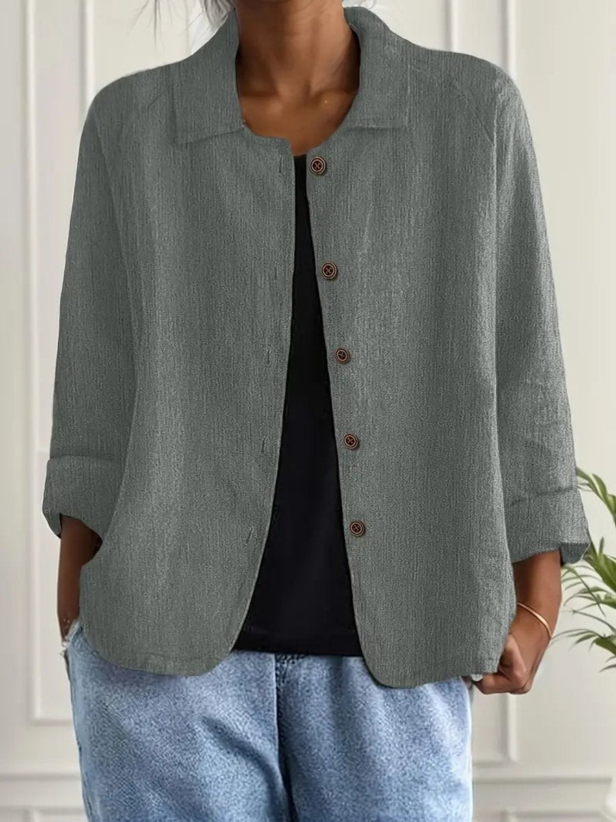 Cardigan léger pour femmes style chemise avec boutons pour l'été et le quotidien
