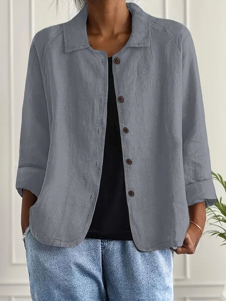 Cardigan léger pour femmes style chemise avec boutons pour l'été et le quotidien