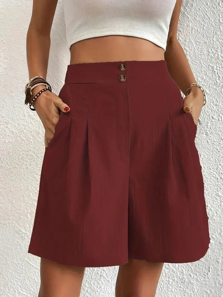 Shorts taille haute pour femmes