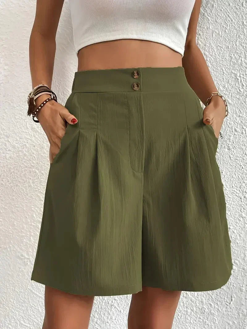 Shorts taille haute pour femmes