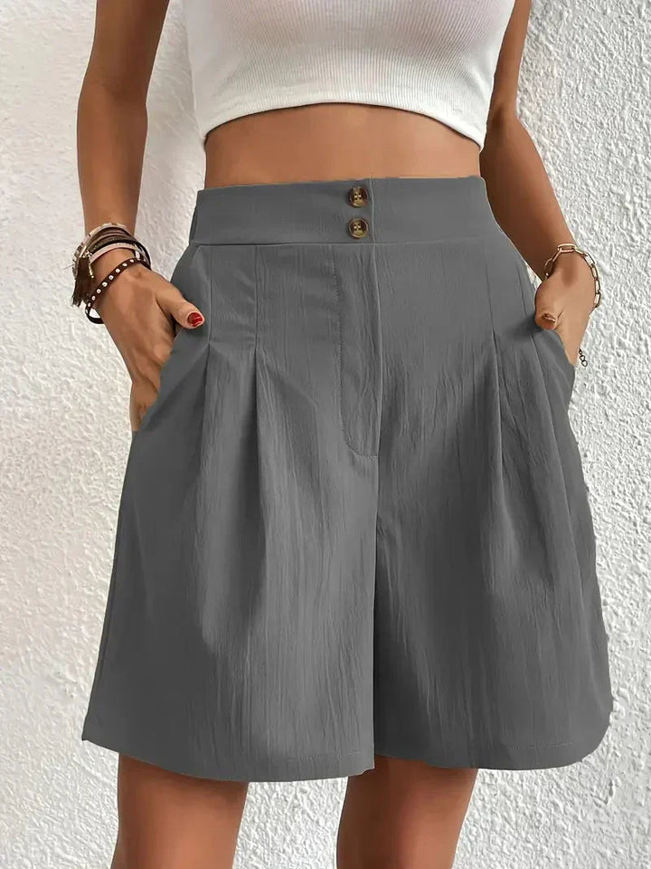 Shorts taille haute pour femmes