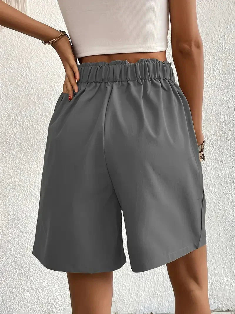Shorts taille haute pour femmes