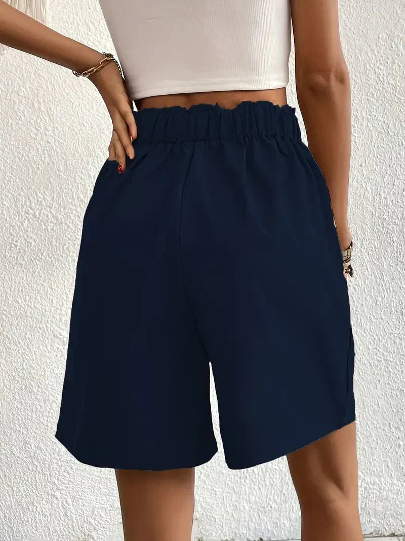 Shorts taille haute pour femmes