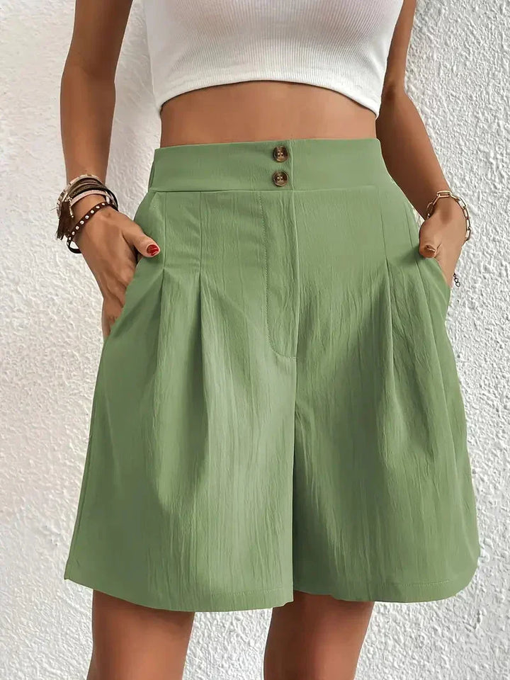 Shorts taille haute pour femmes