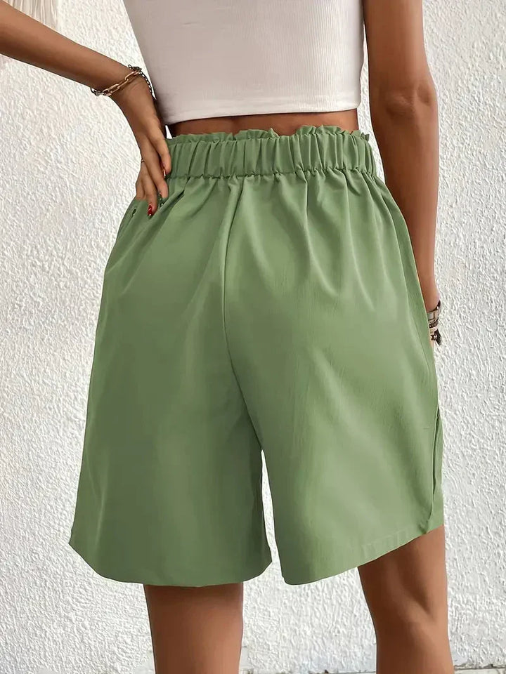Shorts taille haute pour femmes