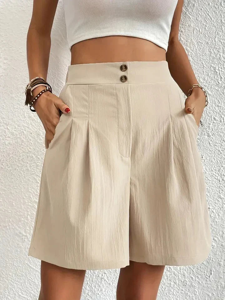 Shorts taille haute pour femmes