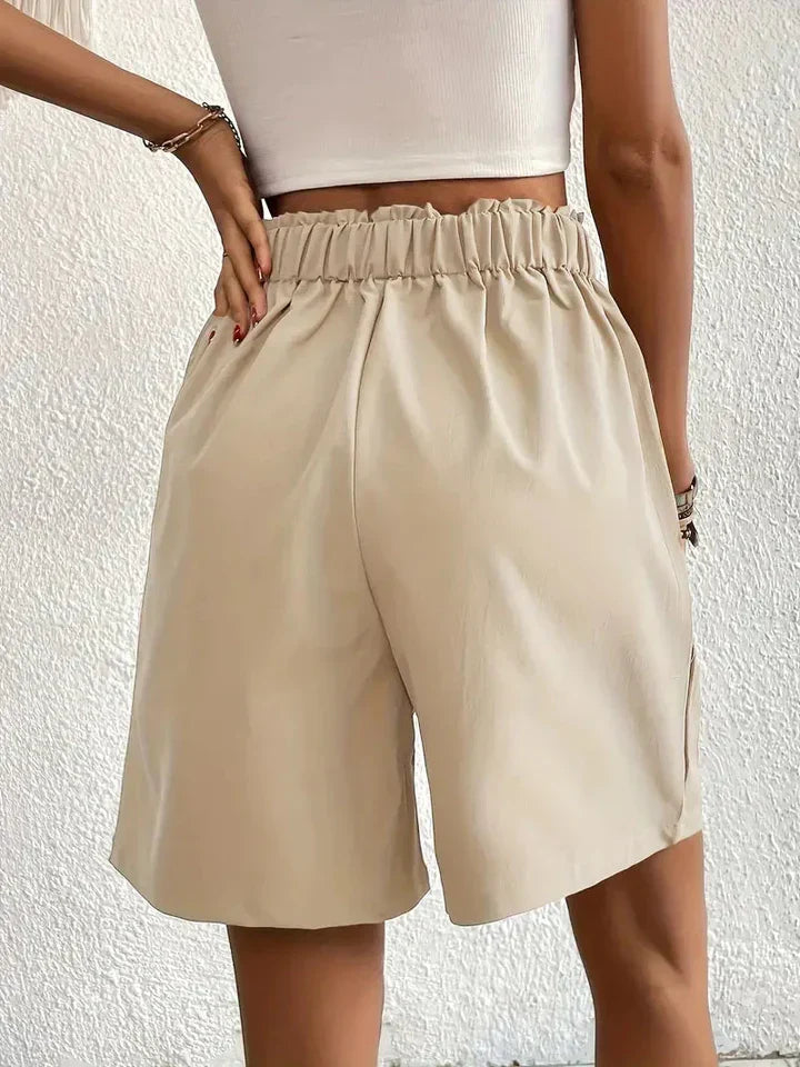Shorts taille haute pour femmes