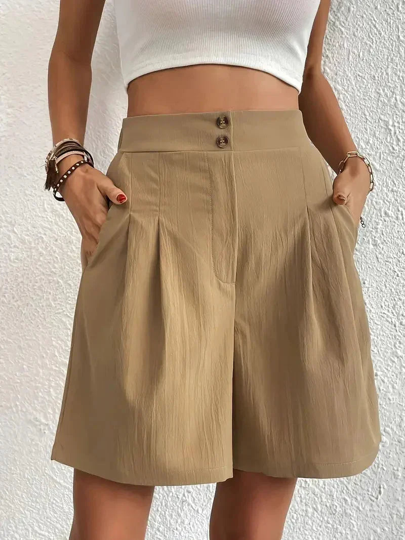Shorts taille haute pour femmes
