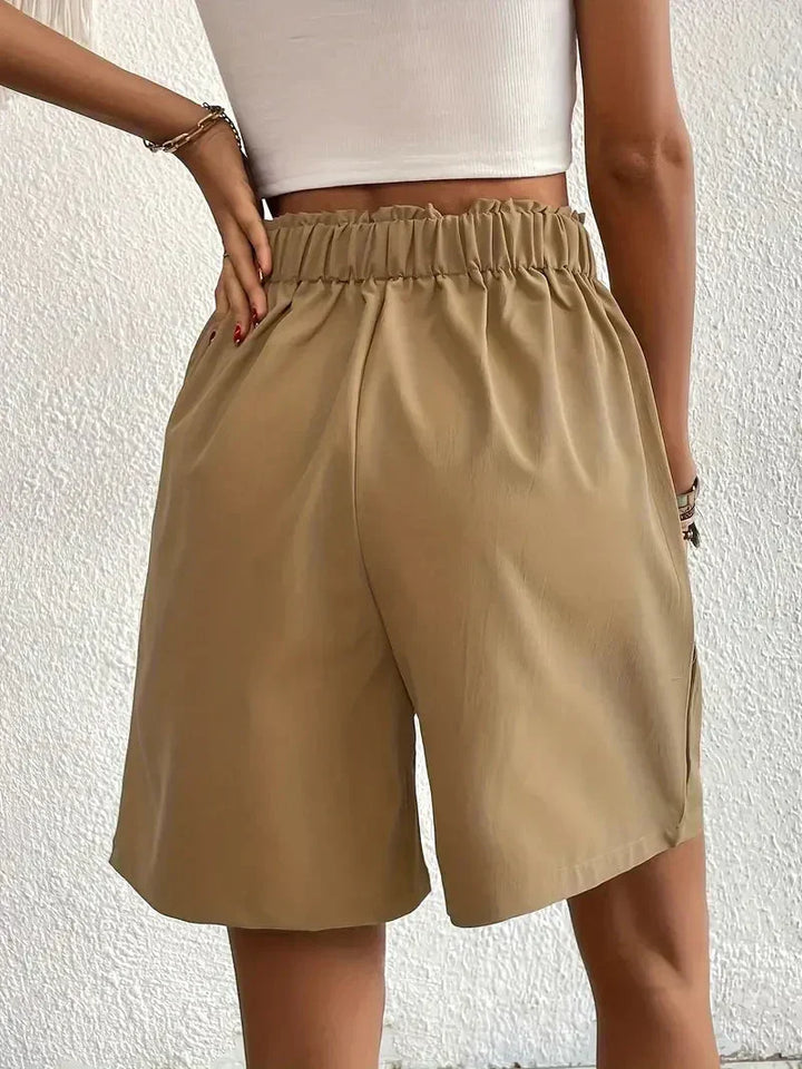 Shorts taille haute pour femmes