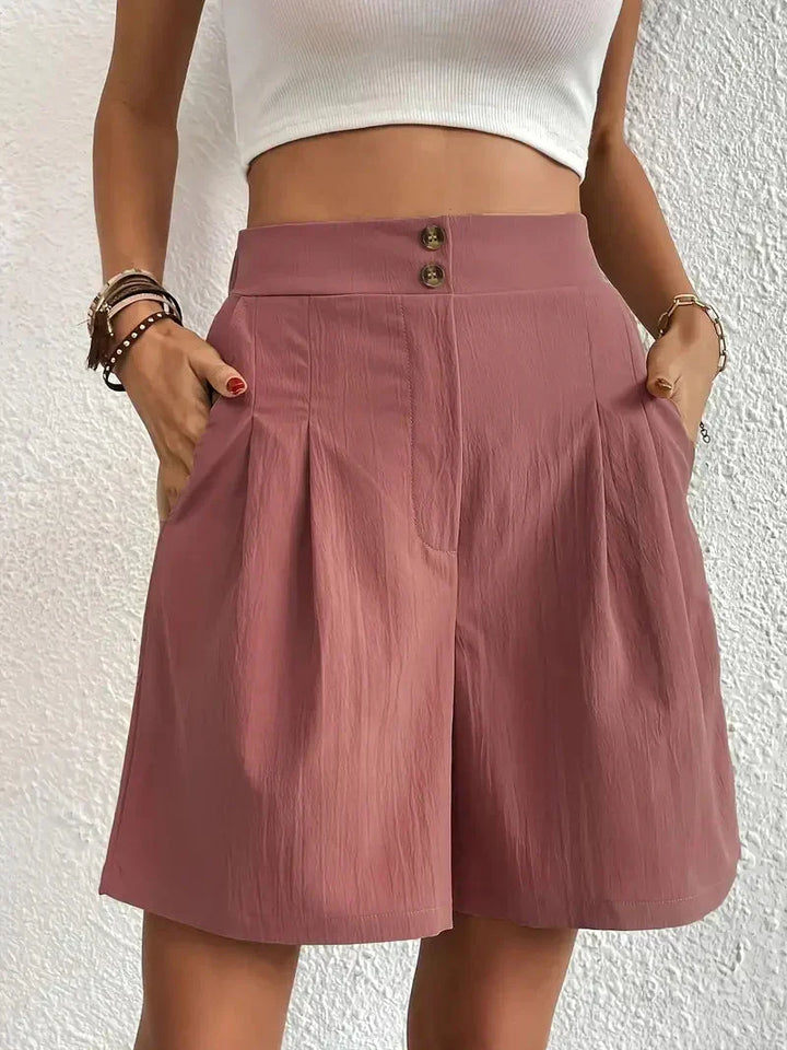 Shorts taille haute pour femmes