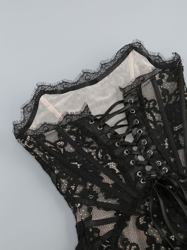 Lena | Robe Mini Élégante au Design Corset