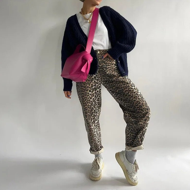 Jeans taille haute pour femmes