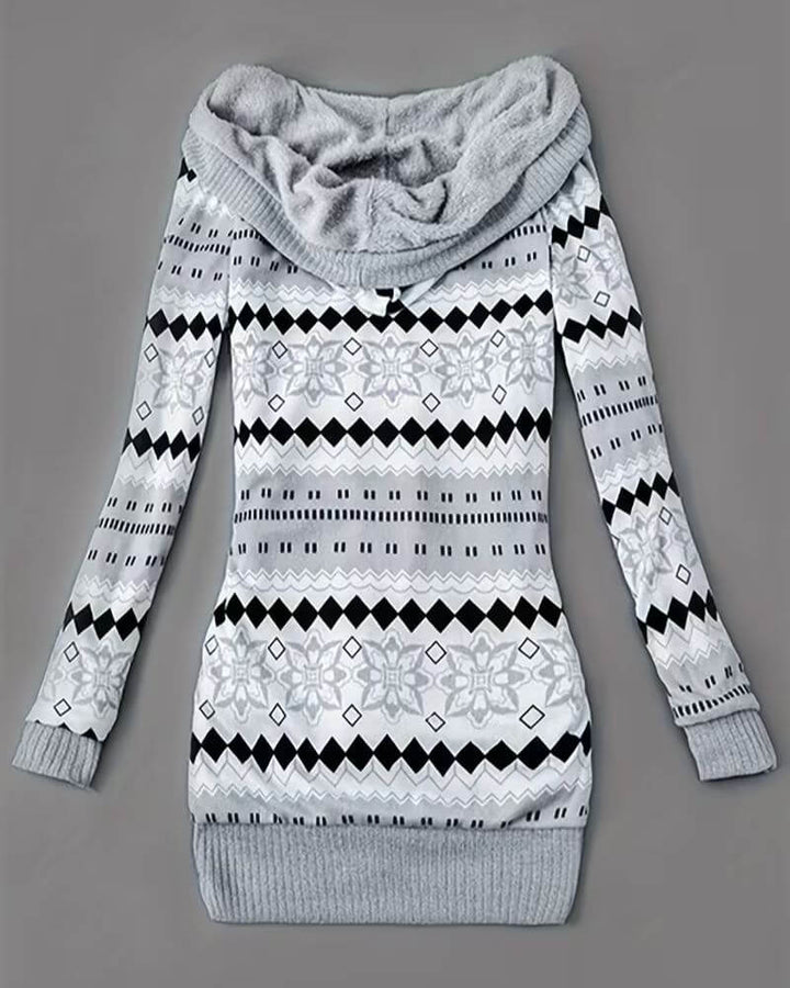 Emma | Gilet à capuche à motifs pour femmes