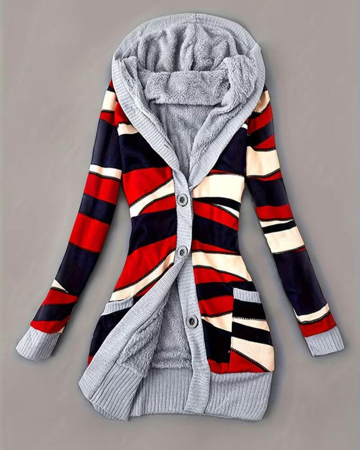 Emma | Gilet à capuche à motifs pour femmes