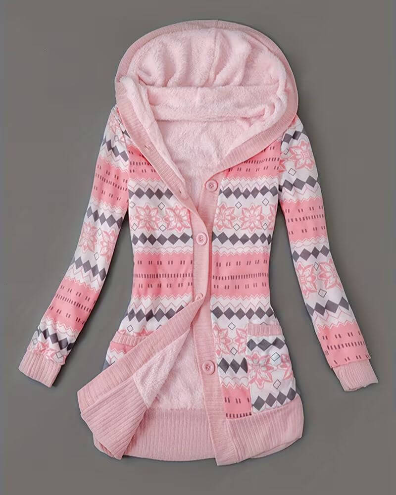 Emma | Gilet à capuche à motifs pour femmes