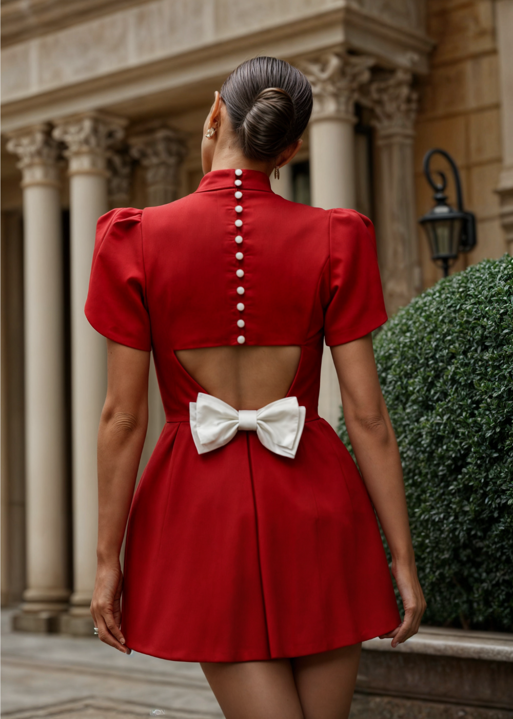 Leah | Robe courte avec nœud