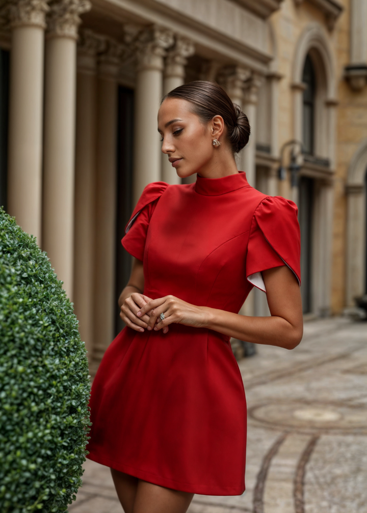 Leah | Robe courte avec nœud