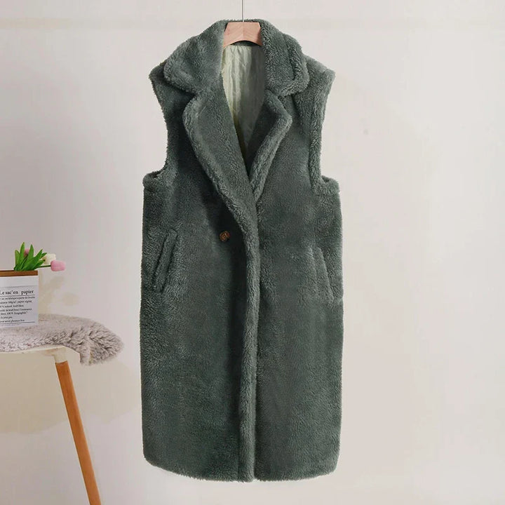 Manteau Teddy d'Hiver pour Femmes | Sans Manches