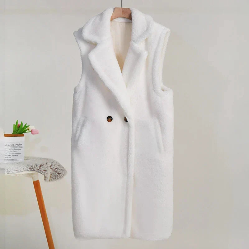 Manteau Teddy d'Hiver pour Femmes | Sans Manches