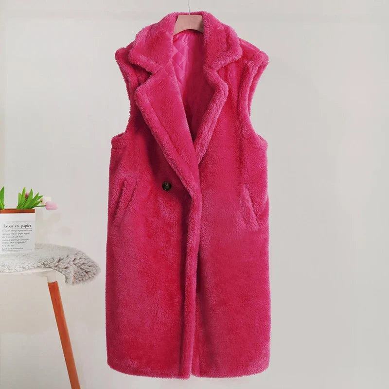 Manteau Teddy d'Hiver pour Femmes | Sans Manches