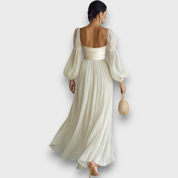 Elviana – Robe maxi à décolleté carré