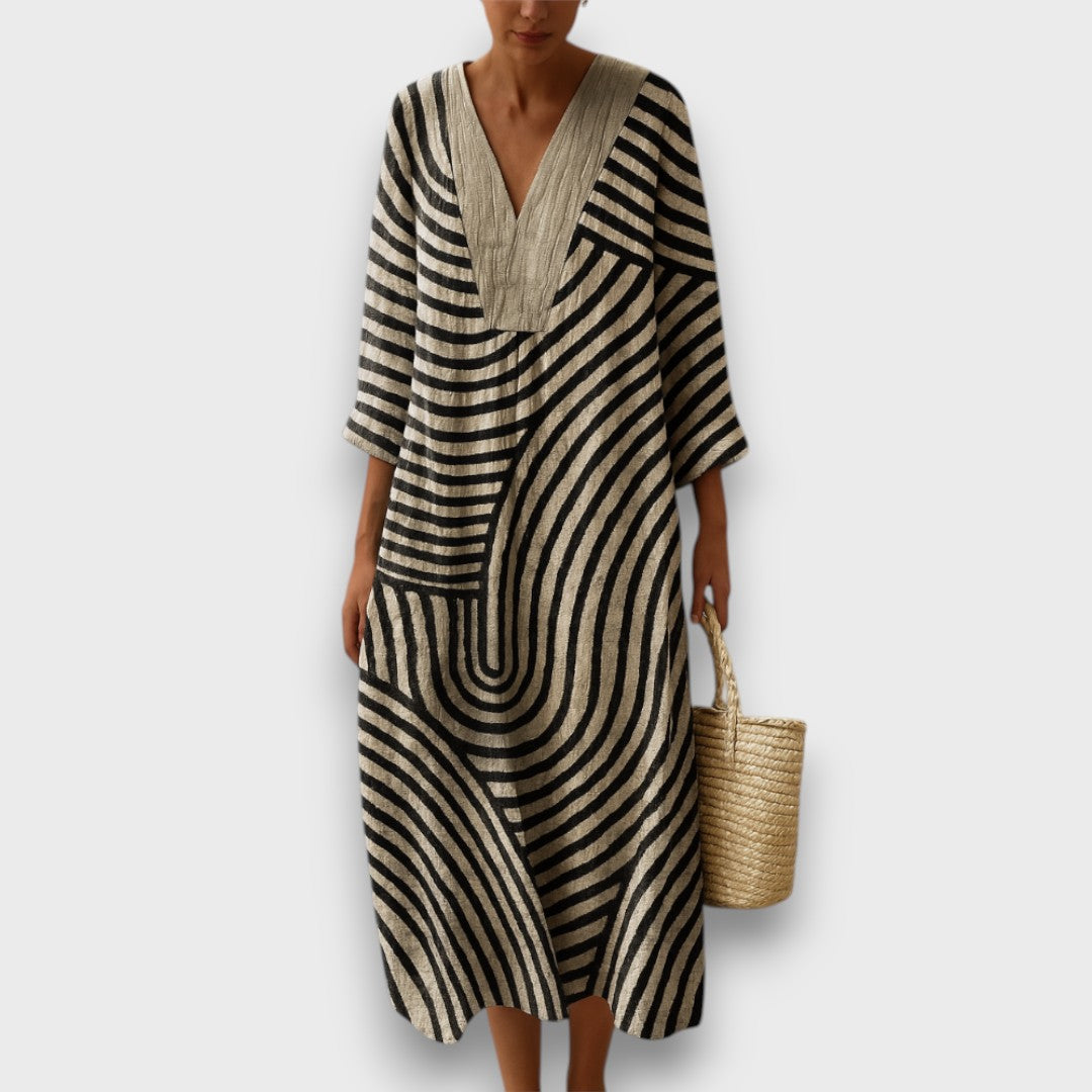 Meliora – Robe maxi avec motif géométrique