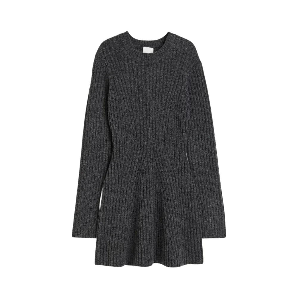 Lisa - Robe en tricot à manches longues