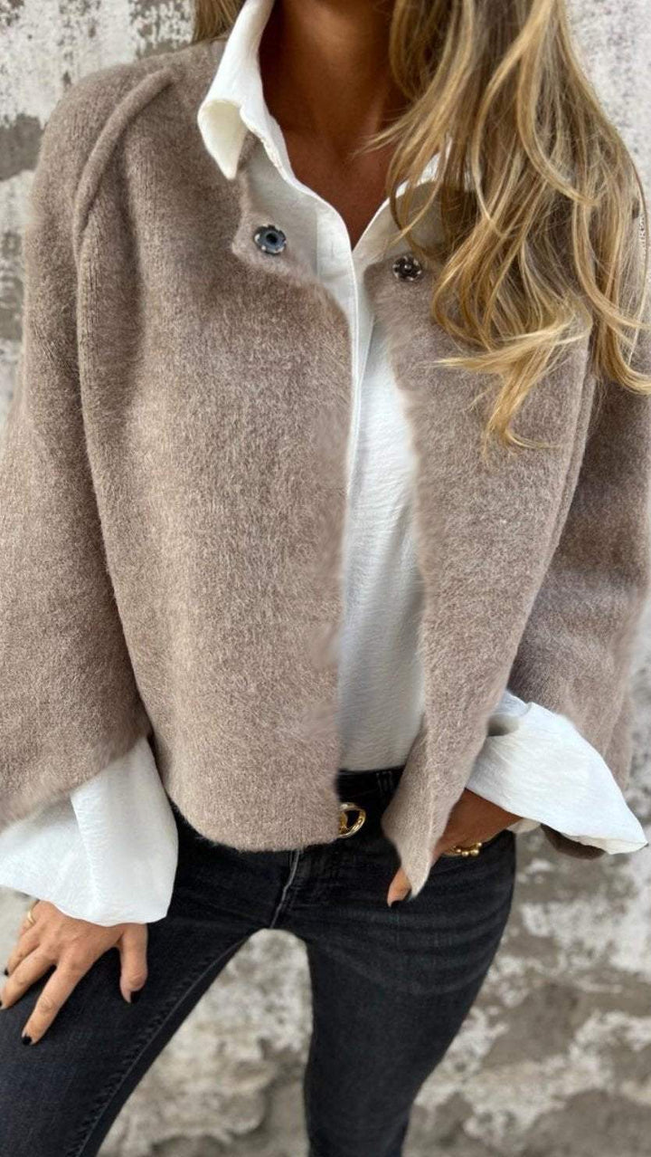 Molly - Manteau en laine à manches longues pour femmes