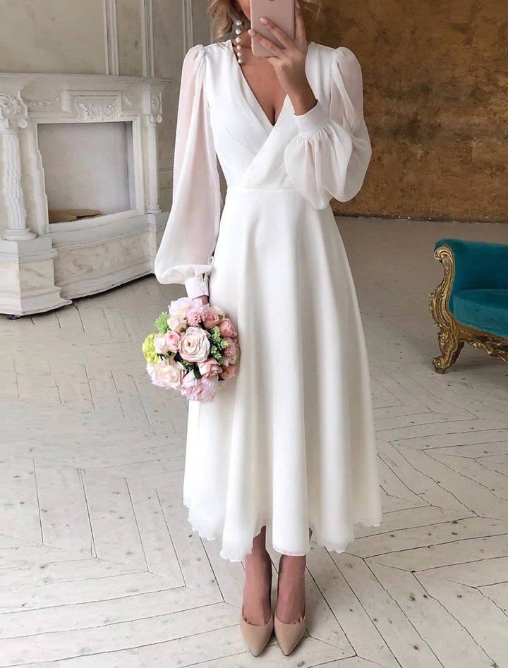 Robe midi de soirée pour femme invitée de mariage