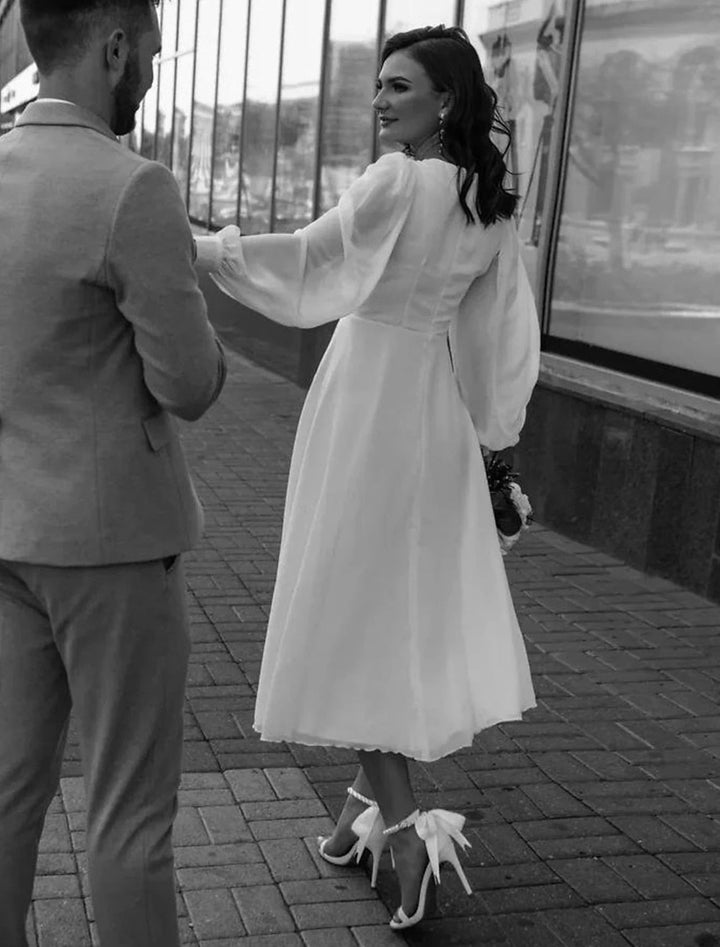 Robe Midi de Mariage Festive pour Femmes