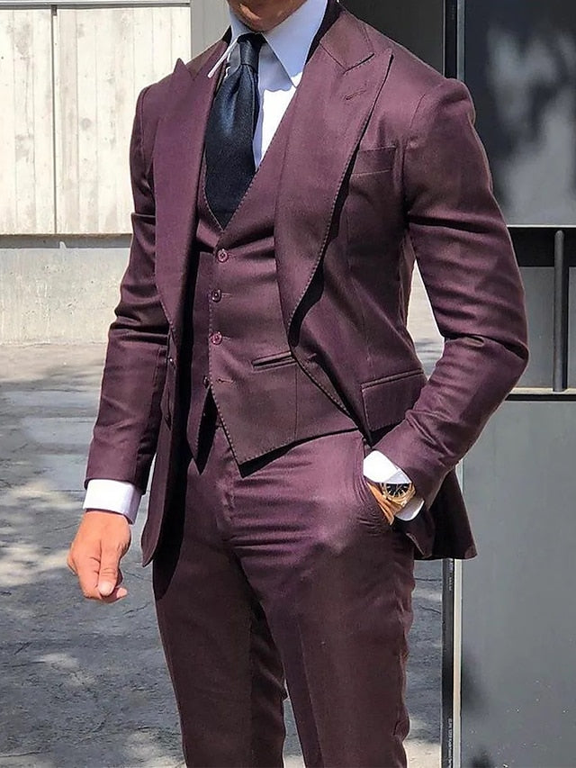 Costume de Mariage Slim Fit Moderne pour Hommes | 3 Pièces