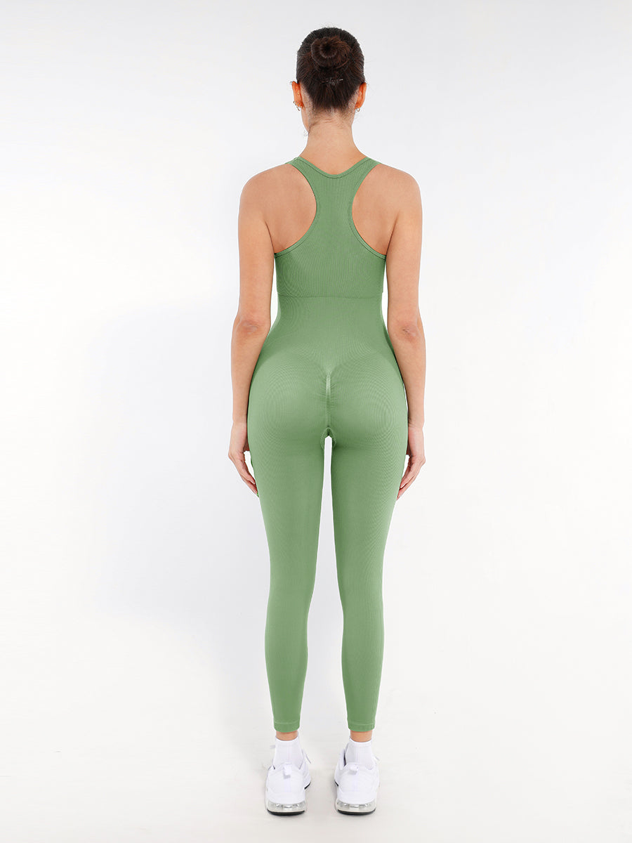 Body sculptant sans couture avec fermeture éclair