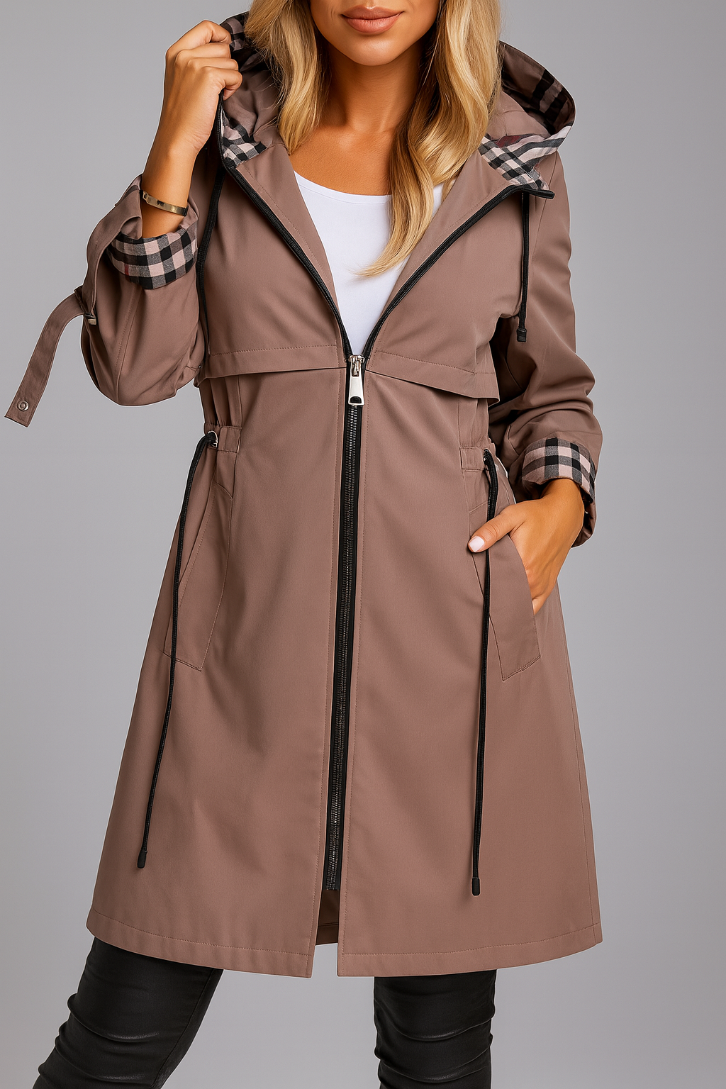 Wilhelmine | Manteau chaud pour femmes avec fermeture éclair