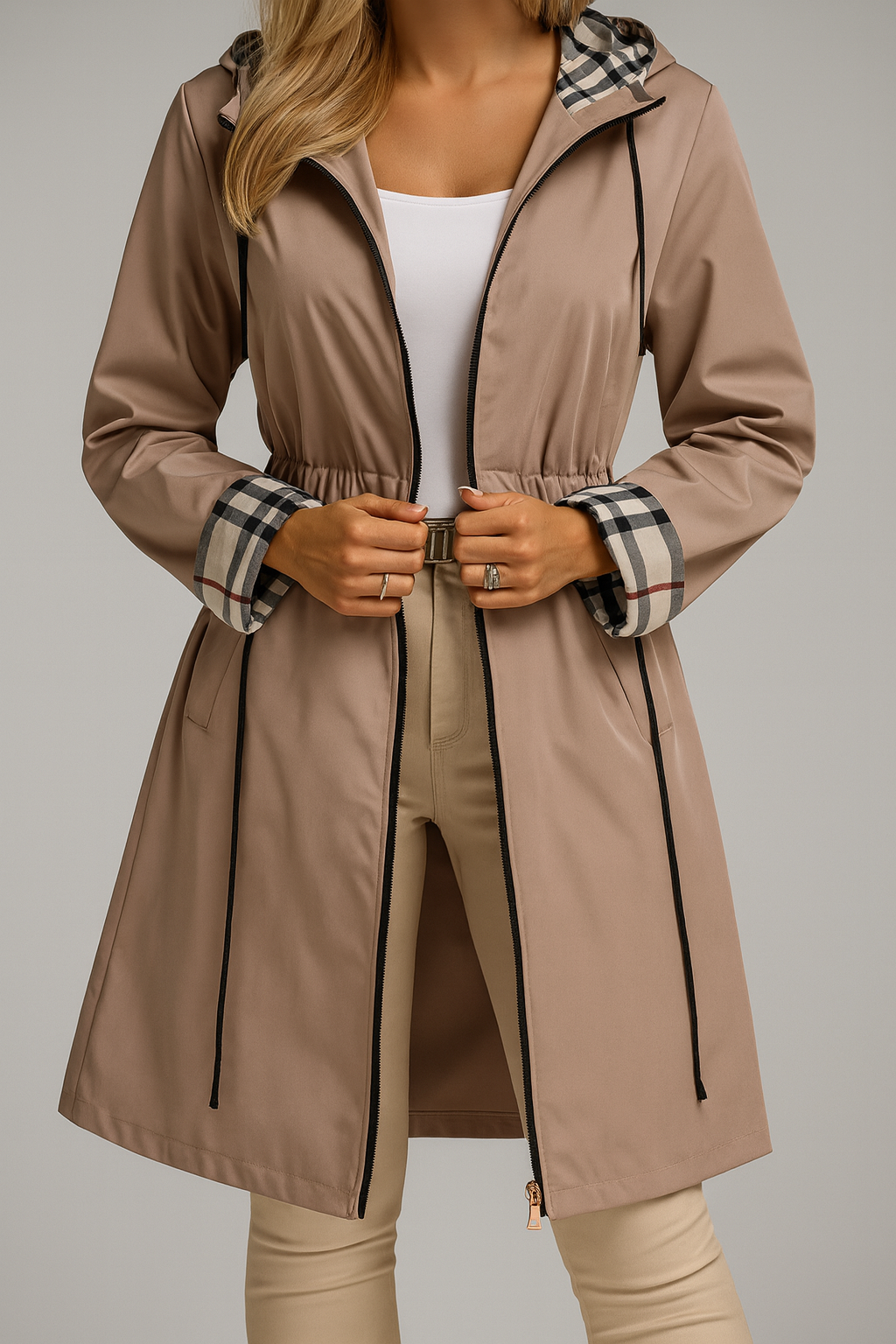 Wilhelmine | Manteau chaud pour femmes avec fermeture éclair