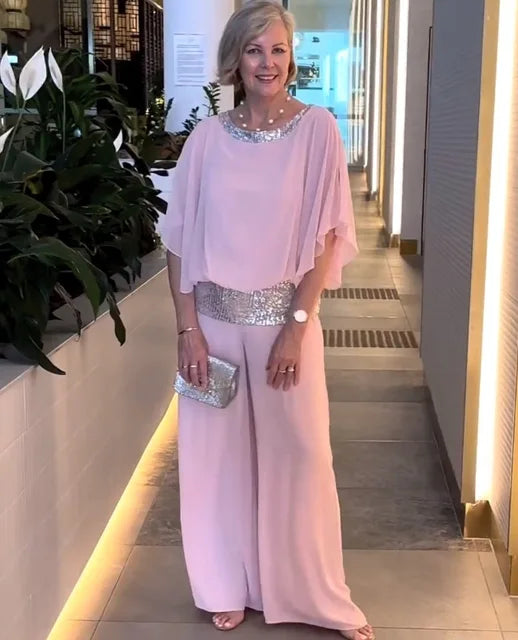 Milina | Ensemble de soirée élégant en paillettes pour femmes