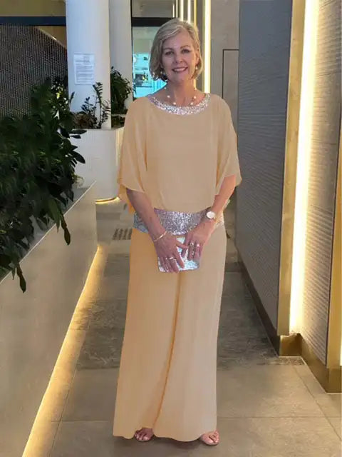 Milina | Ensemble de soirée élégant en paillettes pour femmes