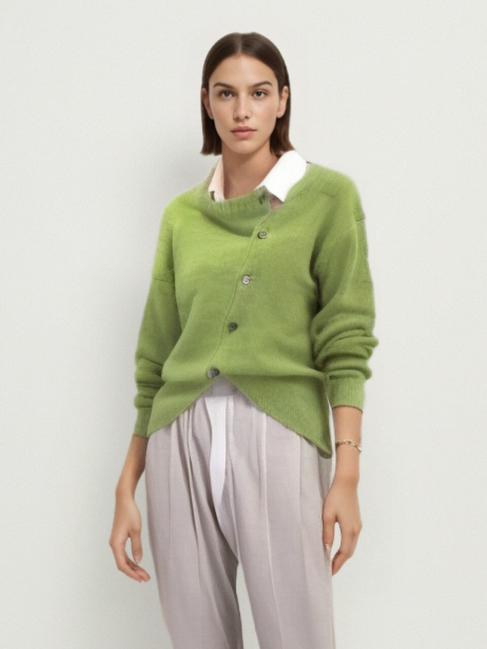 Cardigan luxueux, doux et élégant en laine de cachemire, confortable et polyvalent pour femmes