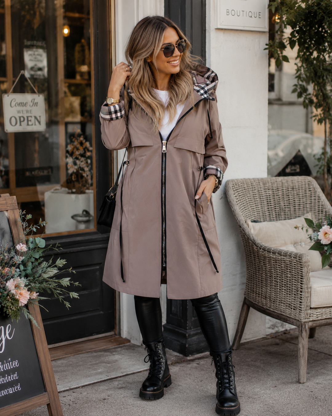 Nadine | Manteau Trench Décontracté pour Femmes