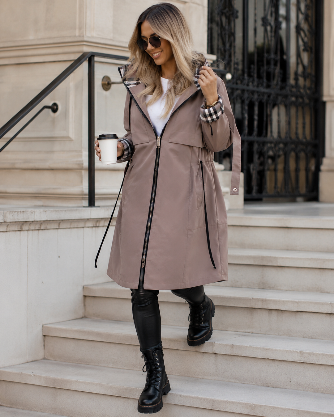 Nadine | Manteau Trench Décontracté pour Femmes