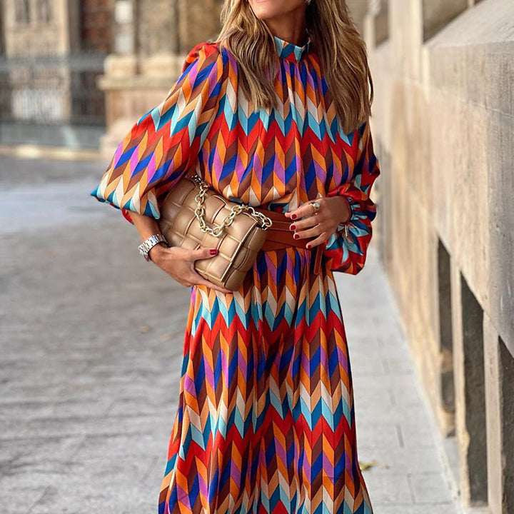Kaia - Robe de soirée élégante avec des motifs géométriques