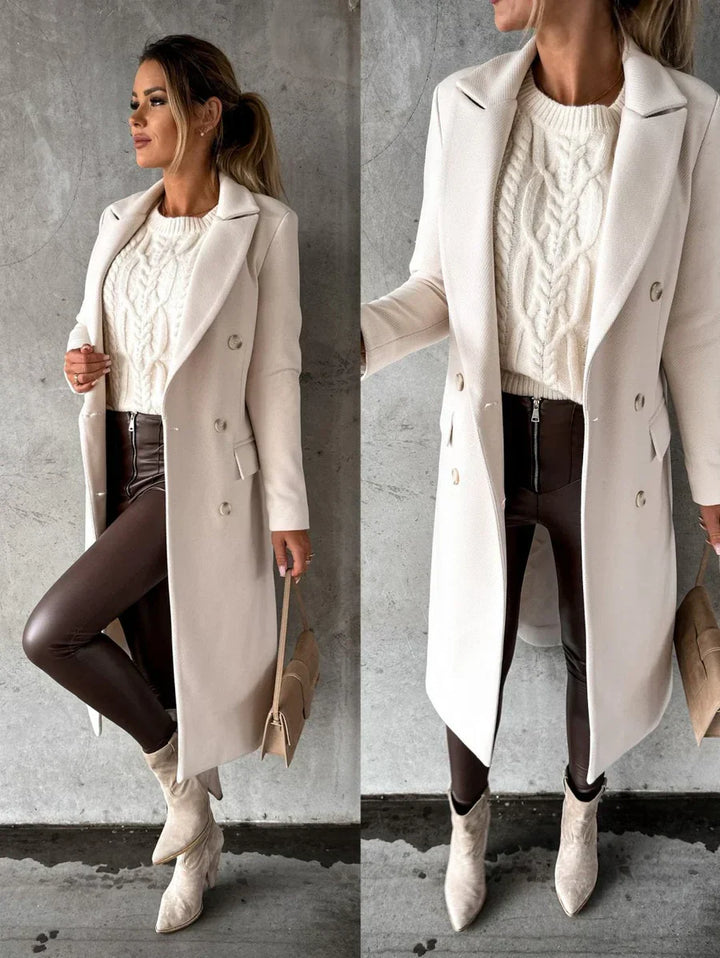 Pauline | Manteau Femme Double Boutonnage Intemporel