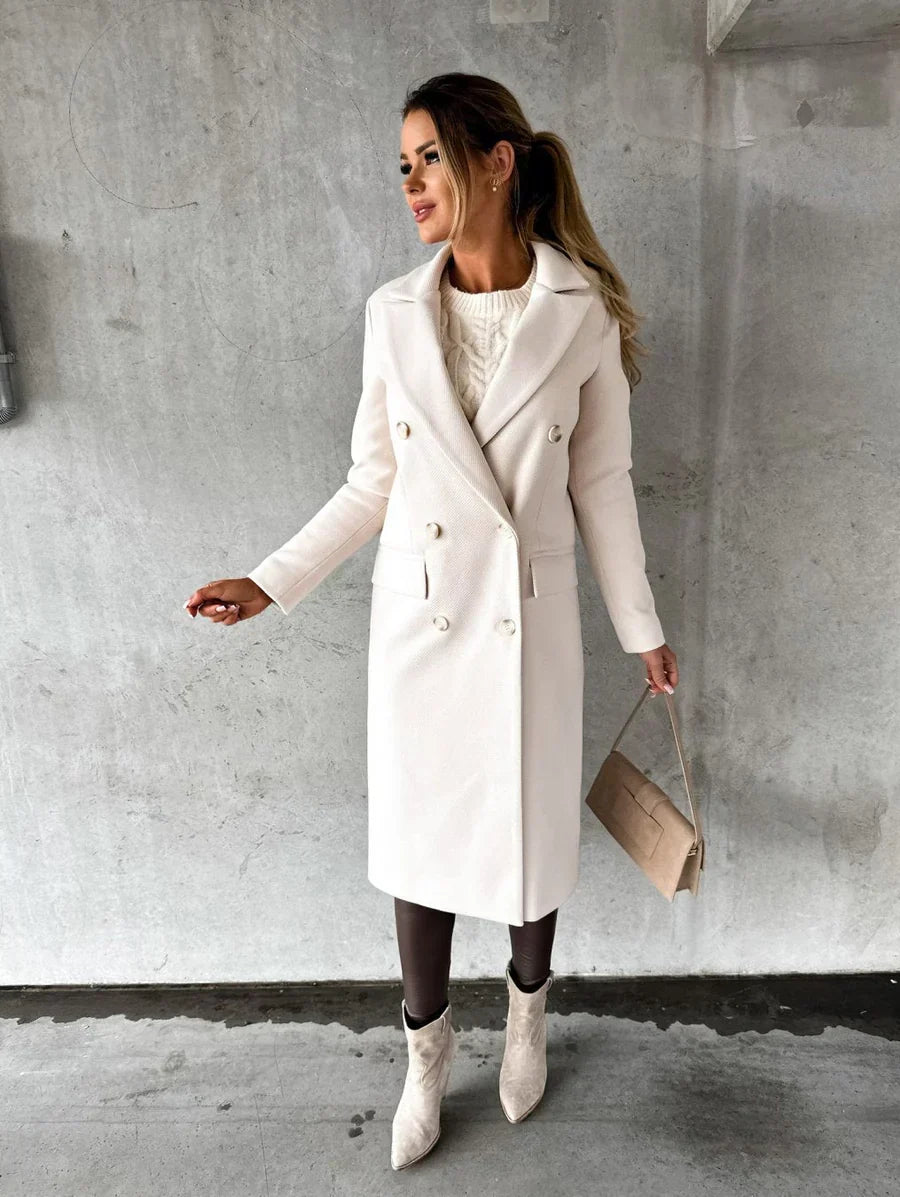 Pauline | Manteau Femme Double Boutonnage Intemporel
