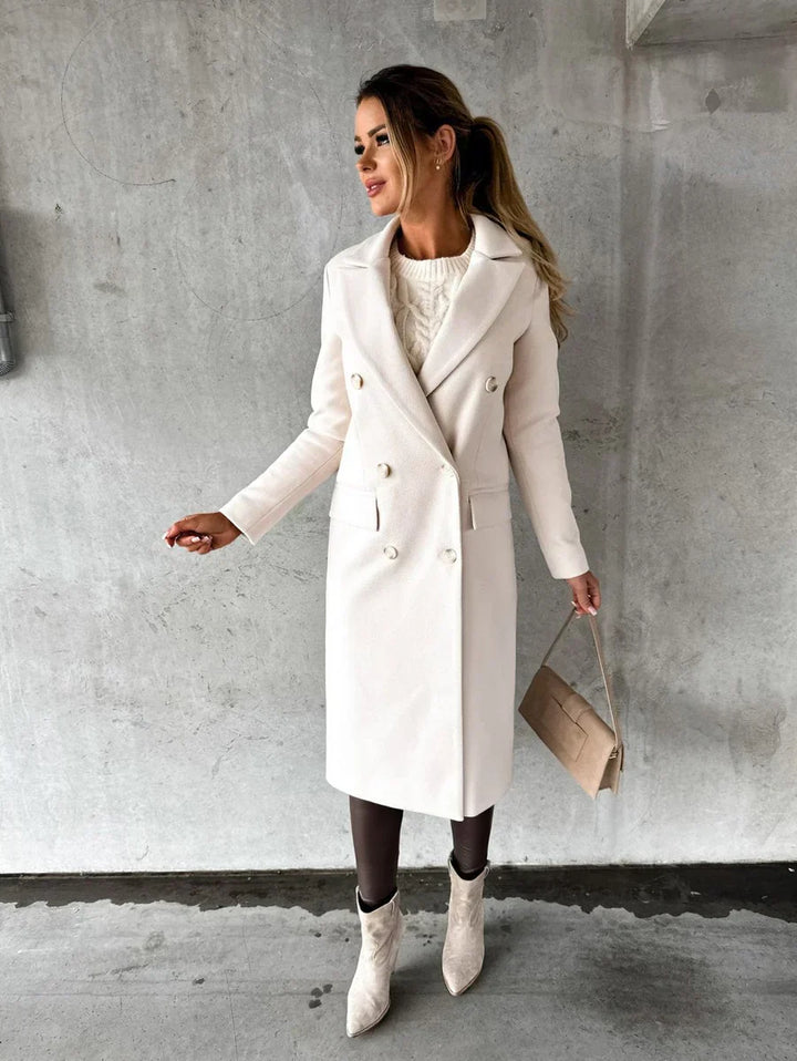 Pauline | Manteau Femme Double Boutonnage Intemporel