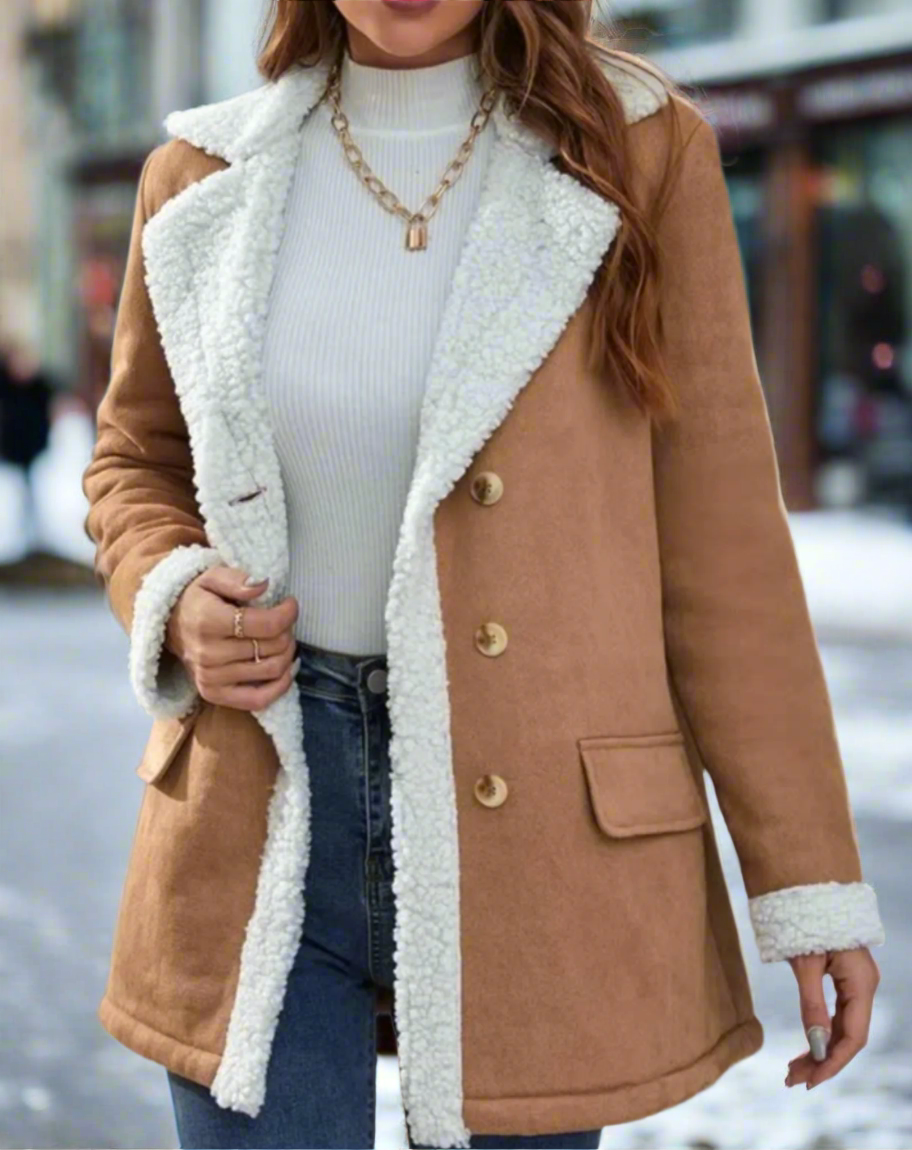 Manteau d'hiver élégant, chaud et stylé pour femmes