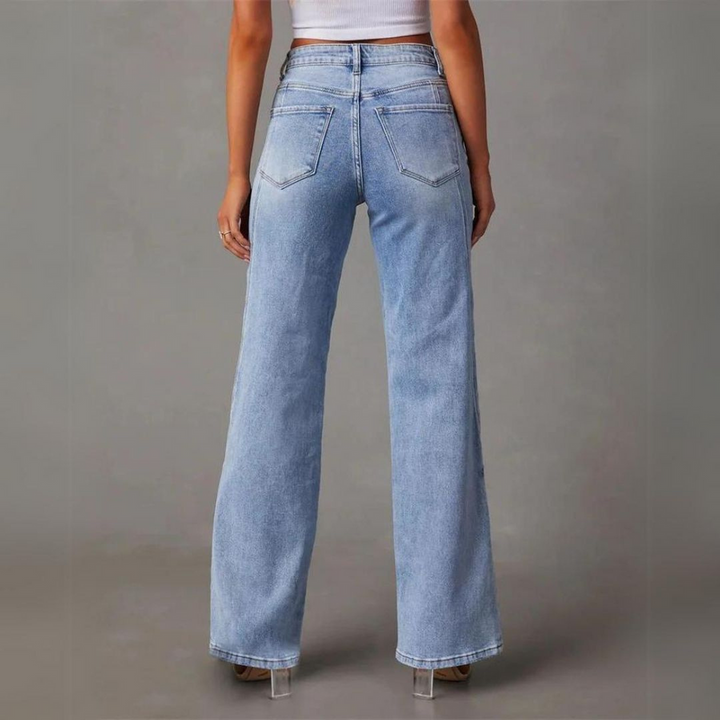 Paula | Jeans Taille Haute Femme à la mode