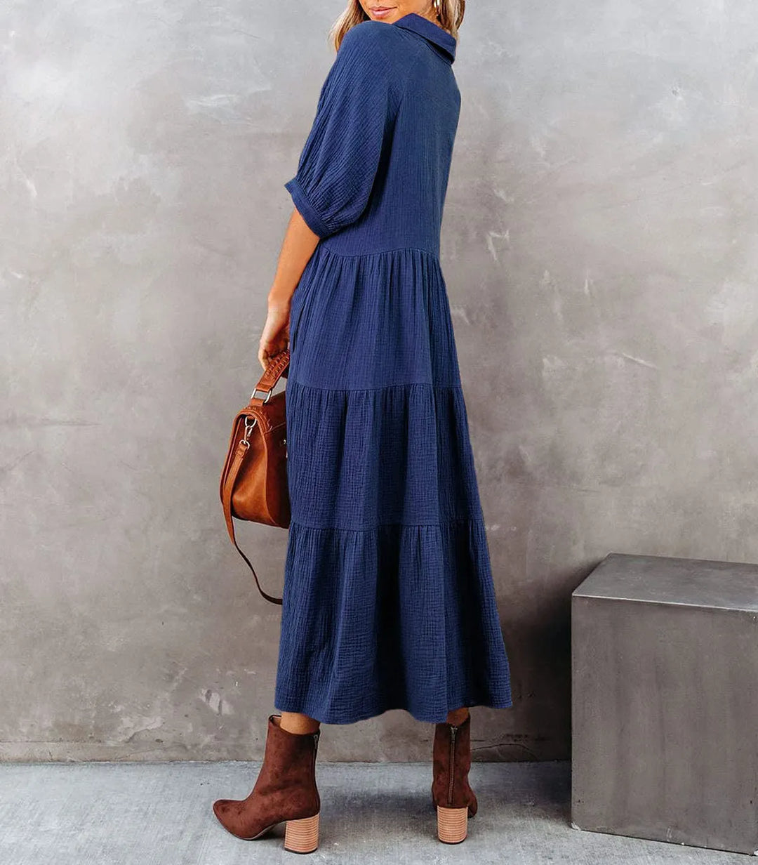 Klara - Robe midi avec poches