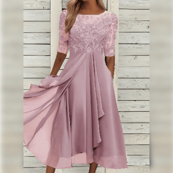 Wiebke | Robe midi élégante et confortable pour femmes