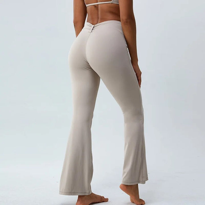 SLIM Pantalon de Yoga avec Pattes d'Éléphant