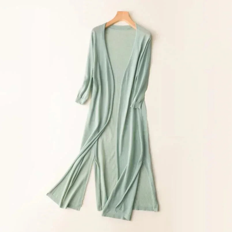 Gilet Femme Long Ouvert | Léger et Fluide