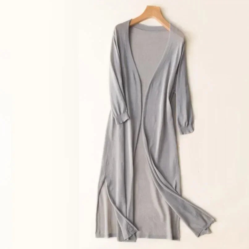 Gilet Femme Long Ouvert | Léger et Fluide
